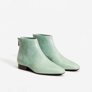 Mango pastel blue boots NEW WITH TAGS